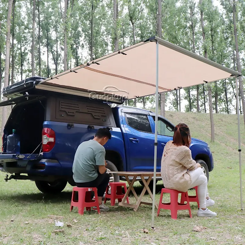 ピックアップレンジャー防水格納式キャンプ用屋上車ルーフサイドオーニング