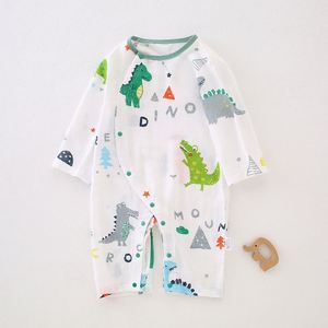 Ropa de Verano para Bebés Recién Nacidos, 70% Bambú, 30% Algodón de Fibra Larga, Mameluco Corto Estampado para Bebé, <span class=keywords><strong>Pijama</strong></span> Súper Suave y Fresco - Product Image 6