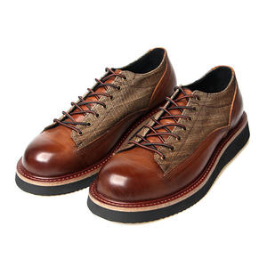 Customized 2026 New Model Men's <b>Retro</b> High Quality Leather Casual Shoes Luxury Handcrafted Toe Oxfords Waterproof Breathable - Product Image 1