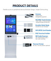 TouchWo - Kiosco con PC Todo en Uno de 22 Pulgadas, 1920x1080, 128 GB, Windows 11, Sistema de Pago SDK, Monitor Interactivo con Pantalla Táctil POS