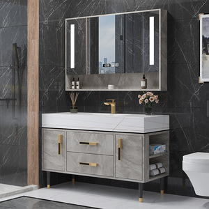 Premium High Performance Bathroom Vanity Cabinet With Basin Sink Modern Home Bathroom Furniture Made In China Factory Price - Product Image 2