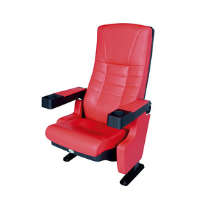 Silla de Auditorio Prosperous Seat WZ605 Roja con Reposabrazos para Uso en Teatro, Cine y Conferencias - Product Image 1