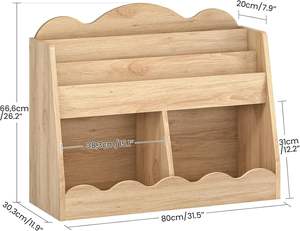 Étagère à livres et rangement pour jouets en bois pour enfants, à poser au sol, pour chambre d'enfant, salle de jeux, crèche, salon - Naturel MCW15NL - Product Image 2