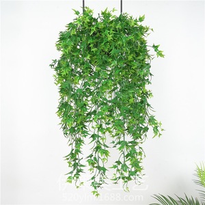 Planta Artificial de Sauce Llorón con Hojas Verdes y Rojas de 100cm-200cm, Decoración Colgante de Pared para Fondo de Transmisión en Vivo - Product Image 3