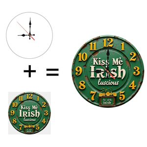 Round Wooden Wall <b>Clock</b> 25x25Cm Silent Quartz Design Home Modern Interior Decoration <b>Clock</b> - Product Image 6