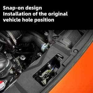 Welta pour Civic 11e génération 2022 ABS+PP Noir Panneau de capot moteur Plaque de protection avant Cache moteur Bandes décoratives - Product Image 4