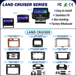 Cadre d'intégration pour autoradio DVD pour TOYOTA LAND CRUISER, Kit de panneau de tableau de bord, Cadre de tableau de bord, Cadre Android pour <span class=keywords><strong>voiture</strong></span>, Cadre de <span class=keywords><strong>voiture</strong></span>, Cadre d'autoradio - Product Image 1