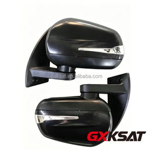 Rétroviseur latéral large GXKSAT pour <span class=keywords><strong>moto</strong></span>, tricycle, tuk-tuk, Bajaj, Oshan – Noir, plastique et fer - Product Image 2