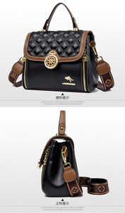 Bolso de mujer Nuevo bolso de hombro cruzado Bolso cuadrado pequeño de mujer de color de contraste de moda - Product Image 3