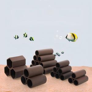Maceta de Arcilla Morada para Peceras, <span class=keywords><strong>Casa</strong></span> de Cría para Peces y Camarones, Accesorios para Acuarios, Decoración Ecológica para Interiores y Exteriores, <span class=keywords><strong>Cueva</strong></span> Escondite - Product Image 1