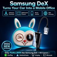 Adaptador Inalámbrico CarPlay, Monitor para Bebés 6 en 1, Dongle CarPlay, Dispositivo de Duplicación de Pantalla Samsung Dex, Android Auto, 1 Año de Garantía, Universal