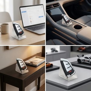 Clés de véhicule complètes VVDI Xhorse, clé intelligente universelle VVDI-85, style couteau de proximité, 4 boutons, noir ABS+Métal XM38 - Product Image 6