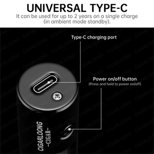 Hygromètre professionnel pour cigares, type sonde, recharge USB - Product Image 3