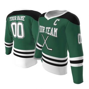 Vente directe d'usine Blanc Mode Sports Fitness Maillot de hockey en ligne Anti-rides Roller Hockey Jersey - Product Image 4