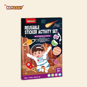 Keybaby personalizado niños actividad reutilizable libro de pegatinas para niños juguetes educativos libros pegatinas electrostáticas con sobre - Product Image 5