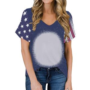 Camiseta unisex de manga corta con cuello en V, de fibra de poliéster, con estampado en color 3D, primavera 2022, nueva - Product Image 5