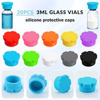 Capuchon de bouteille cylindrique en silicone 3ml 5ml, bouchon de flacon d'insuline anti-fuite et antidérapant, logo personnalisé, vente en gros usine