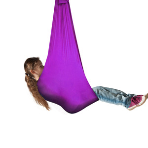 Hamaca de nailon para niños, columpio sensorial portátil de 1M y 1,5 M para entrenamiento de yoga en interiores y exteriores - Product Image 5