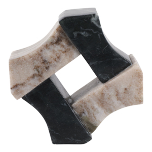 Scultura Moderna in Marmo a Forma di Diamante, Figurina Artistica per Arredamento Casa, Ufficio e Bagno - Product Image 1