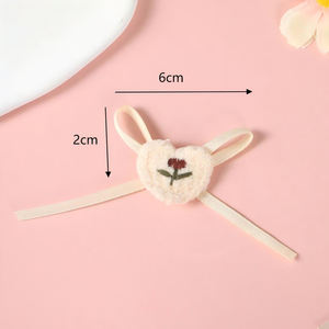 Lazo de Felpa con Forma de Flor de Amor de <span class=keywords><strong>2</strong></span>*6cm, en Existencia, <span class=keywords><strong>para</strong></span> Accesorios <span class=keywords><strong>para</strong></span> el Cabello, Decoración de Ropa Infantil, Venta al por Mayor de Fábrica - Product Image 6