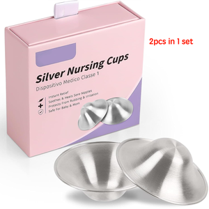 Cuscinetti per Allattamento Riutilizzabili in Argento 925 per Donne in Maternità - Product Image 1