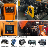 Compresseur d'air diesel à vis lubrifié portable 185 CFM avec refroidisseur surdimensionné/specialisé pour sites à haute température