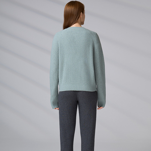 Pull-over personnalisé pour femme, décontracté, respirant, col en V, hiver, manches longues, brodé, tricoté, cardigan - Product Image 6