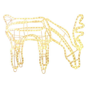 3D Extérieure Décoration De Noël Renne Motif Lumière - Product Image 2