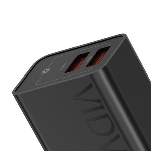 VIDVIE xách tay màu đen DC 2.4A đôi cổng USB cargadores sạc nhanh điện du lịch EU cắm sạc bộ điều hợp - Product Image 4