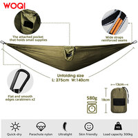 WOQI Hamac de camping de haute qualité Hamac parachute double léger