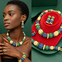 Ensemble de bijoux de luxe en cuivre et zircon T462A, 4 pièces, pour femmes, mariage, demoiselle d'honneur, collier, boucles d'oreilles, bracelet, bague, ensemble de fête