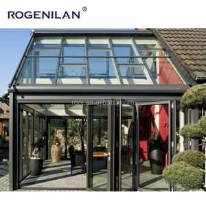 Quatre saisons Triangle Toit Maison Extension <span class=keywords><strong>Aluminium</strong></span> Solaires Personnalisé Jardin D'hiver Debout Serre - Product Image 4