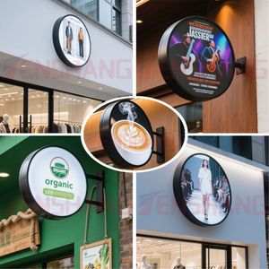 Pantalla LED circular personalizada de 50cm y 4,28 pulgadas para publicidad electrónica para fabricantes - Product Image 3