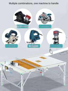 Tavolo da Lavoro Pieghevole 120*150 DIY con Sega Elettrica Multifunzionale per <span class=keywords><strong>Falegnameria</strong></span> e Banco da Lavoro - Product Image 6