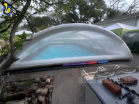 Prix de gros Tente de piscine gonflable d'extérieur Couverture de piscine transparente scellée à l'air