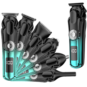 Tondeuse à barbe électrique pour homme, rasoir sans fil rechargeable par USB, ensemble de tondeuses à cheveux pour usage domestique, tondeuse pour le visage et la moustache - Product Image 1