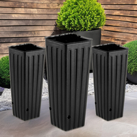 Vente en gros de grands pots d'agrumes classiques en PEHD carrés de grande taille pour plantes de pépinière utilisation intérieure et extérieure Design élégant pour la maison
