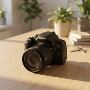 กล้องดิจิตอลมือสองแคนนอน750D 18-55มม. เป็นชุด STM 24.2MP WiFi NFC จอสัมผัสวิดีโอ DSLR ได้รับการรับรอง Pre-owned - Product Image 1