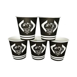 Gobelets en papier jetables de 6 oz avec couvercles adaptés, personnalisables, revêtement PE, pour café à emporter, porte-gobelets de café durables, vaisselle à boisson - Product Image 5