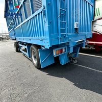 Remorque lourde la plus vendue en Ouzbékistan avec paroi latérale renforcée, grand espace de chargement, barre de chargement stable pour marchandises générales