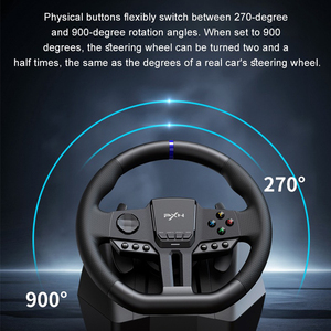 Volante <span class=keywords><strong>de</strong></span> <span class=keywords><strong>Carreras</strong></span> Profesional PXN-V900 GEN2 con <span class=keywords><strong>Simulador</strong></span> <span class=keywords><strong>de</strong></span> Conducción <span class=keywords><strong>de</strong></span> 900 Grados para Juegos <span class=keywords><strong>de</strong></span> PS4, <span class=keywords><strong>XBOX</strong></span> <span class=keywords><strong>SERIES</strong></span>, SWITCH y PC - Product Image 6