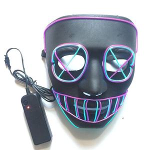 Amazon Heißer Verkauf Bunte Stil Wählte Neon LED Halloween Maske Promi - Product Image 1