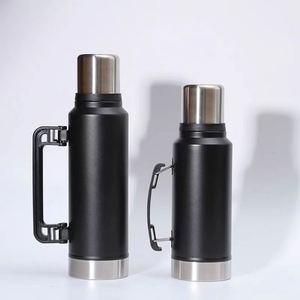 Bouteille isotherme à double paroi en acier inoxydable 1L 1.4L 1.9L avec poignée, gourde de voyage - Product Image 2