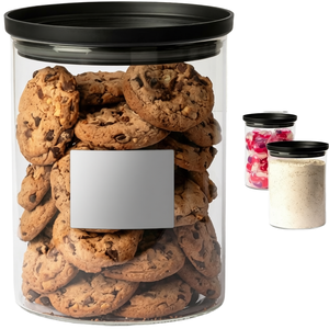 Borosilicate Glass Modern Airtight Canisters Multifunction Sustainable Kitchen Food Storage <b>Jars</b> PP Lid <b>Spice</b> Sugar Candy Rice - Product Image 1