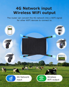 เราเตอร์ไร้สายกลางแจ้ง 10W 15W 20W กำลังไฟสูง กันน้ำ IP66 บริดจ์ไร้สาย WiFi 4G LTE พร้อมแผงโซลาร์เซลล์สำหรับกล้องวงจรปิด - Product Image 6