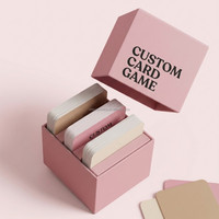 Jeu de cartes de défi amusant pour adultes et familles, avec boîte, impression personnalisée, sur le thème de vos amis