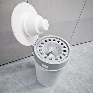 Olf5010 Diaper Changing Bucket Cylindrical Grayish White Odor Proof Indoor <b>Waste</b> <b>Bin</b> - Product Image 5