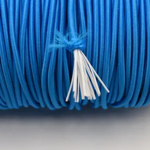 Cuerda elástica de goma de 3mm-10mm de diámetro, cuerda elástica de alta resistencia de poliéster, redonda, con emulsión de choque