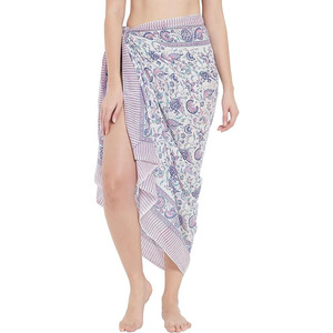 Werbe Chiffon Strand Sarong benutzer definierte Druck Bikini Wraps Pareo - Product Image 5