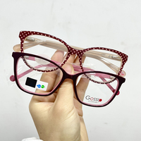 Montures de lunettes rectangulaires à monture complète tendance, déstockage, en acétate, unisexe, avec verres